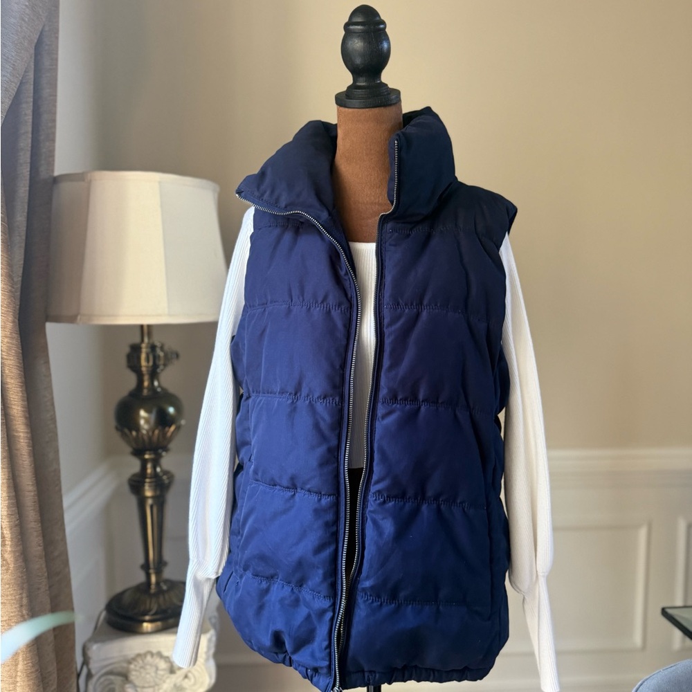 Old Navy Dark Blue Puffer Vest